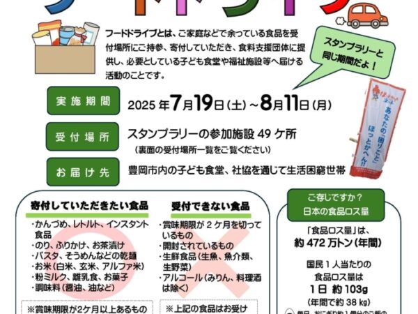 フードドライブ実施のお知らせ
